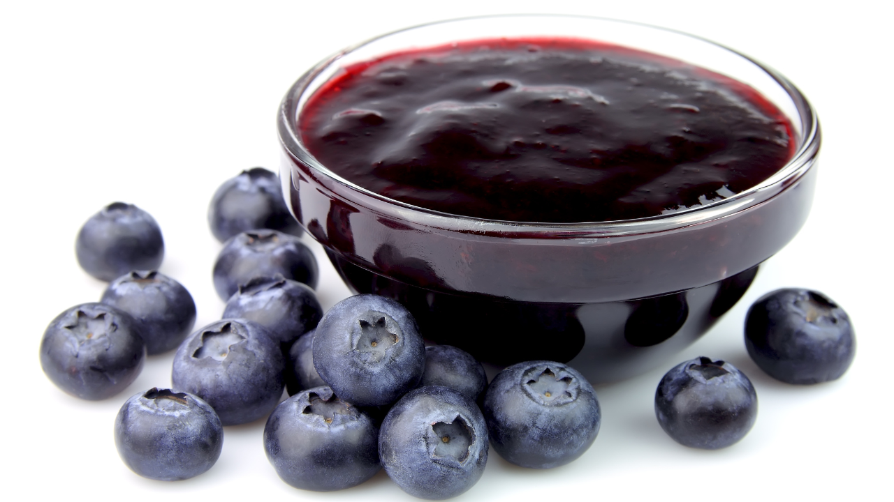 Blueberry Sauce in bowl